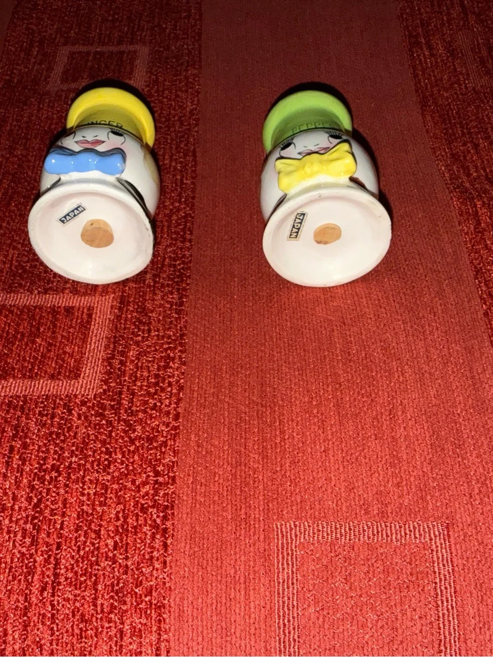 Vintage 1950s Anthropomorphic Chef Spice Shakers - Set of 4 - Excellent